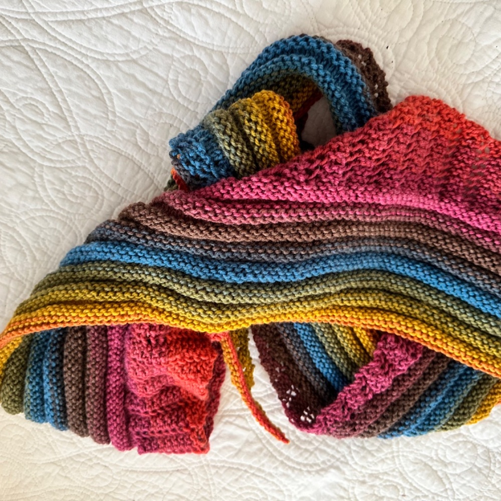 Hand Knit Scarf - Picture 3 of 4